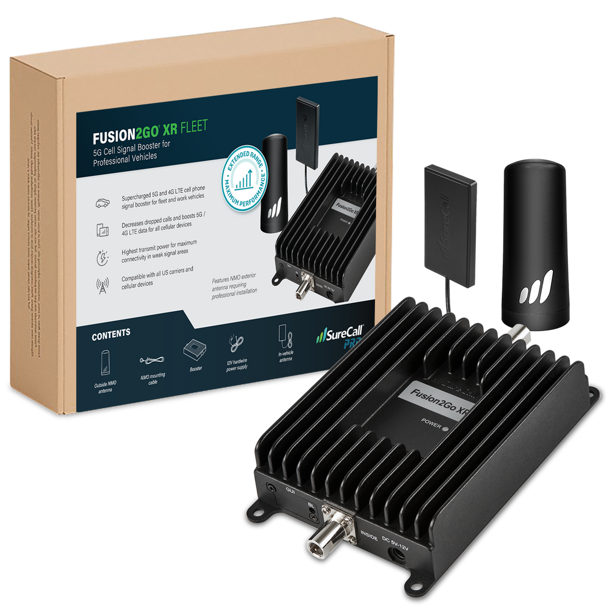 Fusion2Go XR Fleet Vehicle Cell Phone Signal Booster