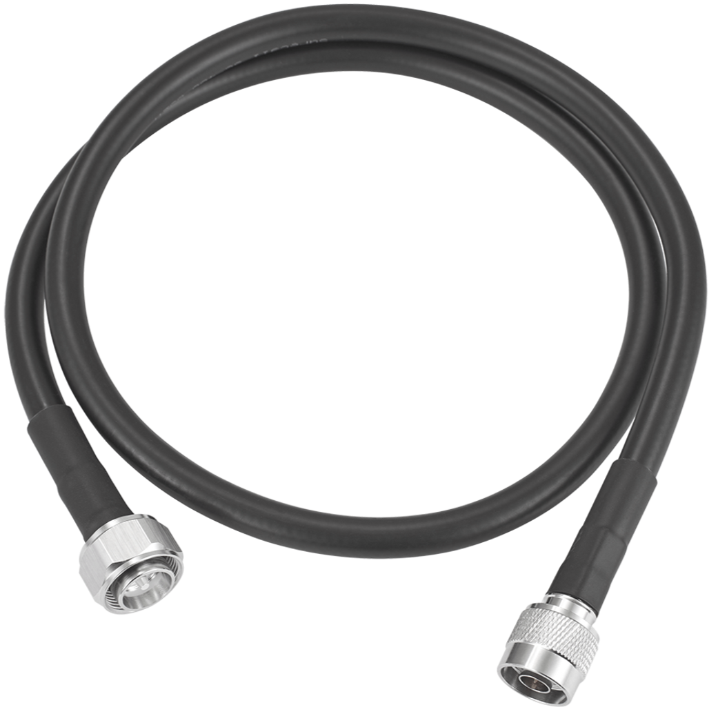 3 ft Black SC-400 cable with 4.3-10 Male to N-Male Connectors