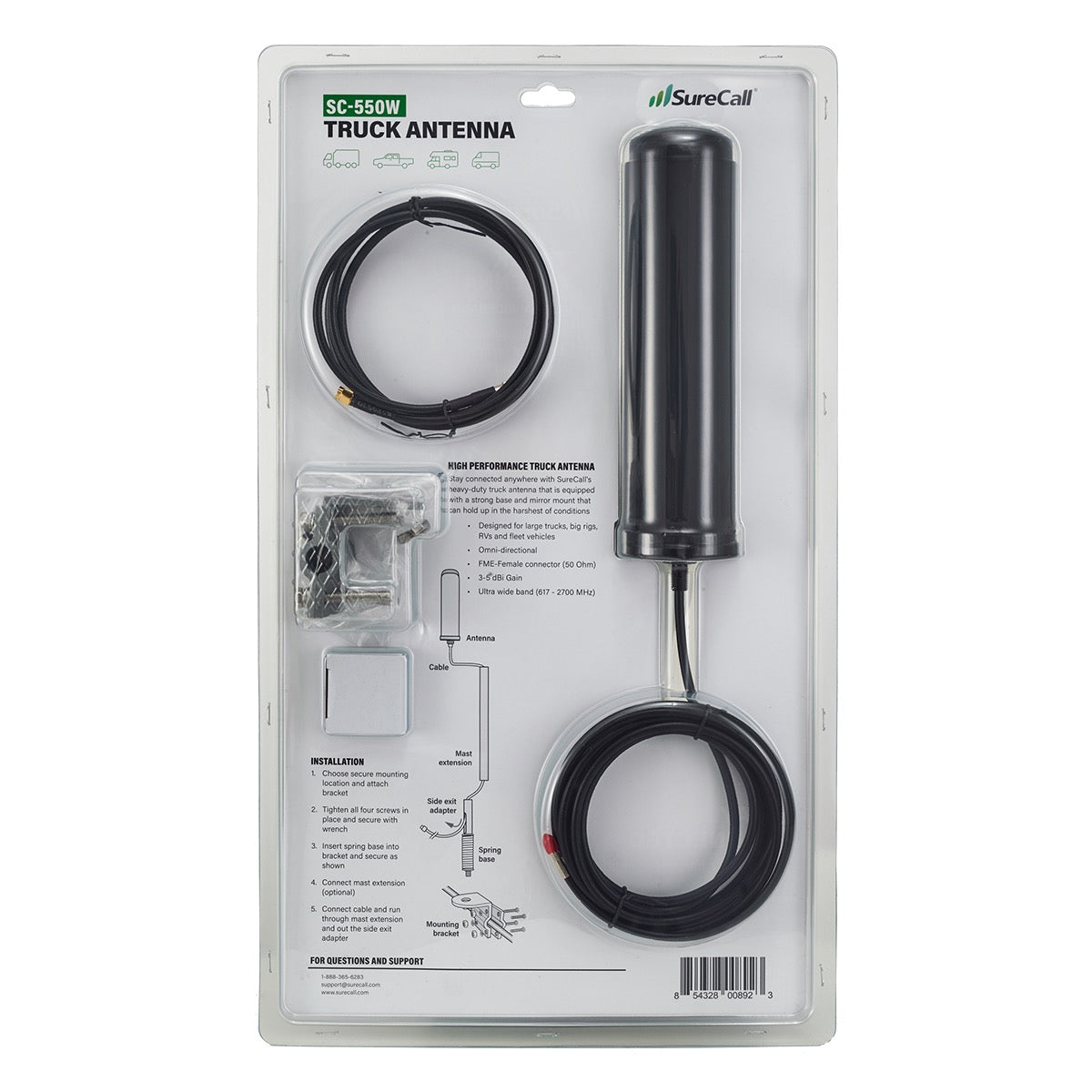 Ultra-Wideband OTR Trucker Antenna