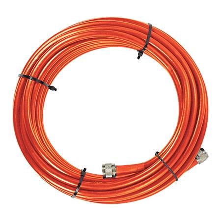 30 ft SC400 Ultra Low Loss Coax Plenum Fire Rated Cable with N-Male co ...