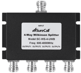UWB Splitter with N-Female Connectors 600-4000 MHz