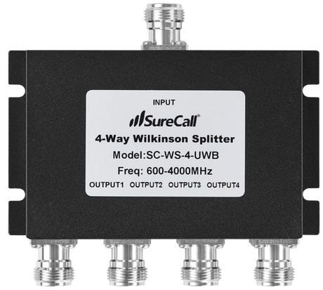 UWB Splitter with N-Female Connectors 600-4000 MHz