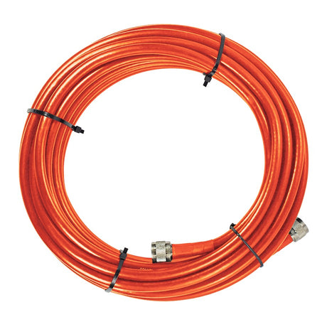 SC-400 Plenum Fire Rated Ultra Low Loss Coax Cable with N-Male Connectors - Orange