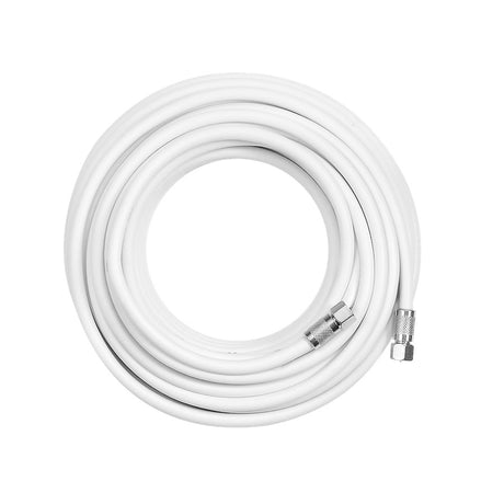 RG-6 Coax Cable with F-Male Connectors - White