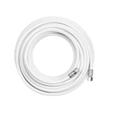 RG-6 Coax Cable with F-Male Connectors - White