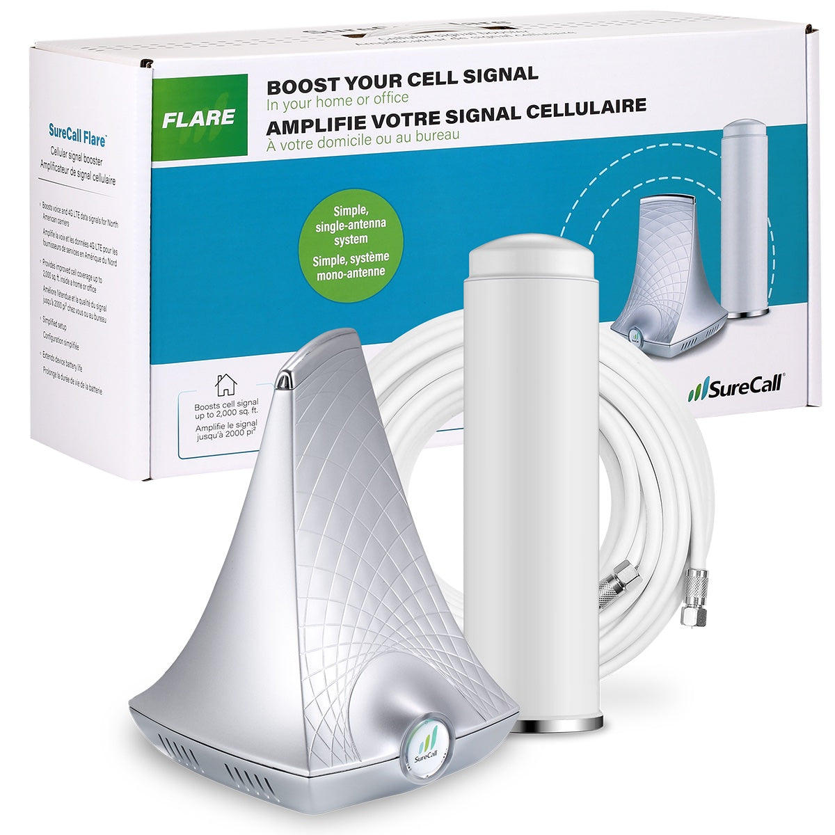 Cell Phone Signal Booster For Home Office Basement RV, Covers