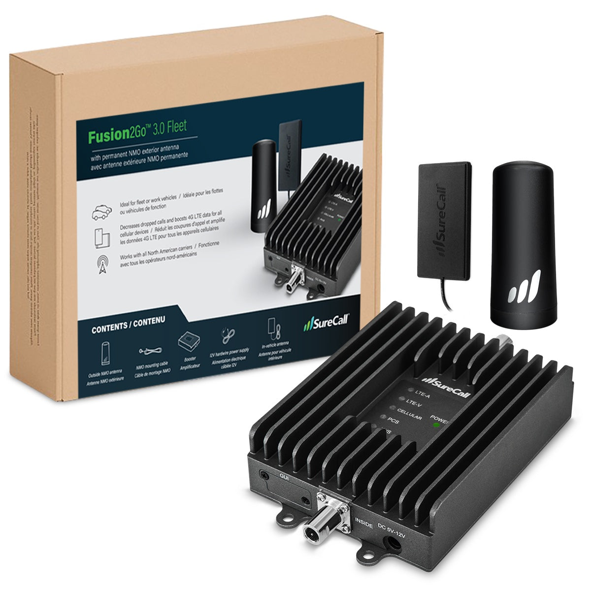 SureCall Fusion2Go NMO Fleet Vehicle Cell Signal Booster
