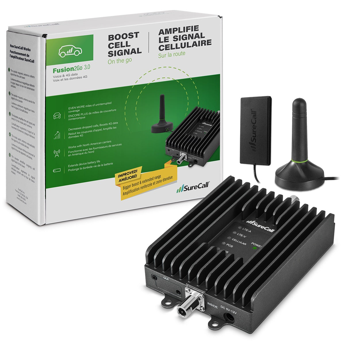 SureCall Fusion2Go Vehicle Cell Signal Booster – SureCall