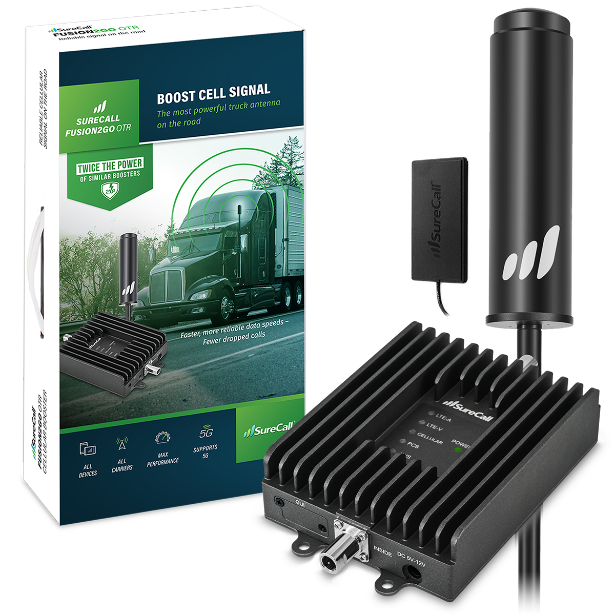 Cell Booster Antenna SureCall Fusion2Go Vehicle Signal Booster