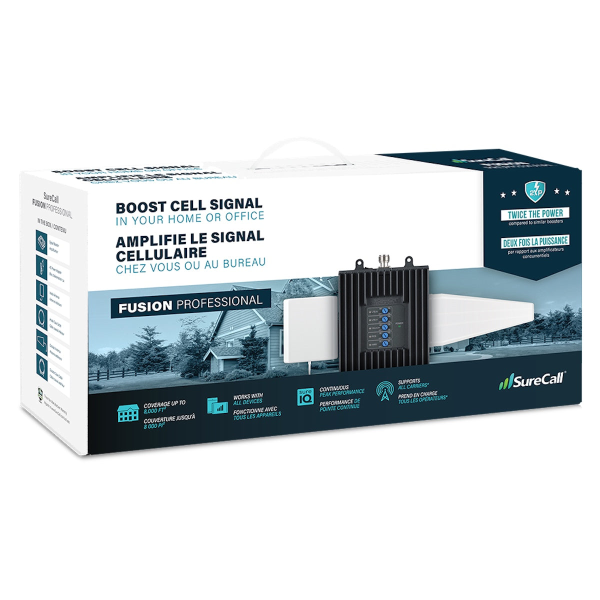 booster box for mobile phone signal Cell All Carriers on Band 5/12/13/17 | Up to 4,500 Sq Ft | Boost 5G & 4G LTE Signal for Verizon, AT&T, T-Mobile the kit includes a thin metal ring that gives you the same snap and positioning Refurbished HiBoost Home 10K